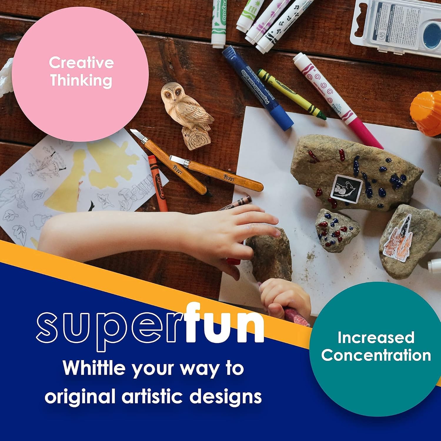 26-Pieces Wood Carving Tools Kit for Beginners, Professionals, Super Sharp High Carbon Wood Carving Knife Set, Whittling Kit for Multipurpose Sculpting, Soap, Pumpkin Carving and More - Image 5