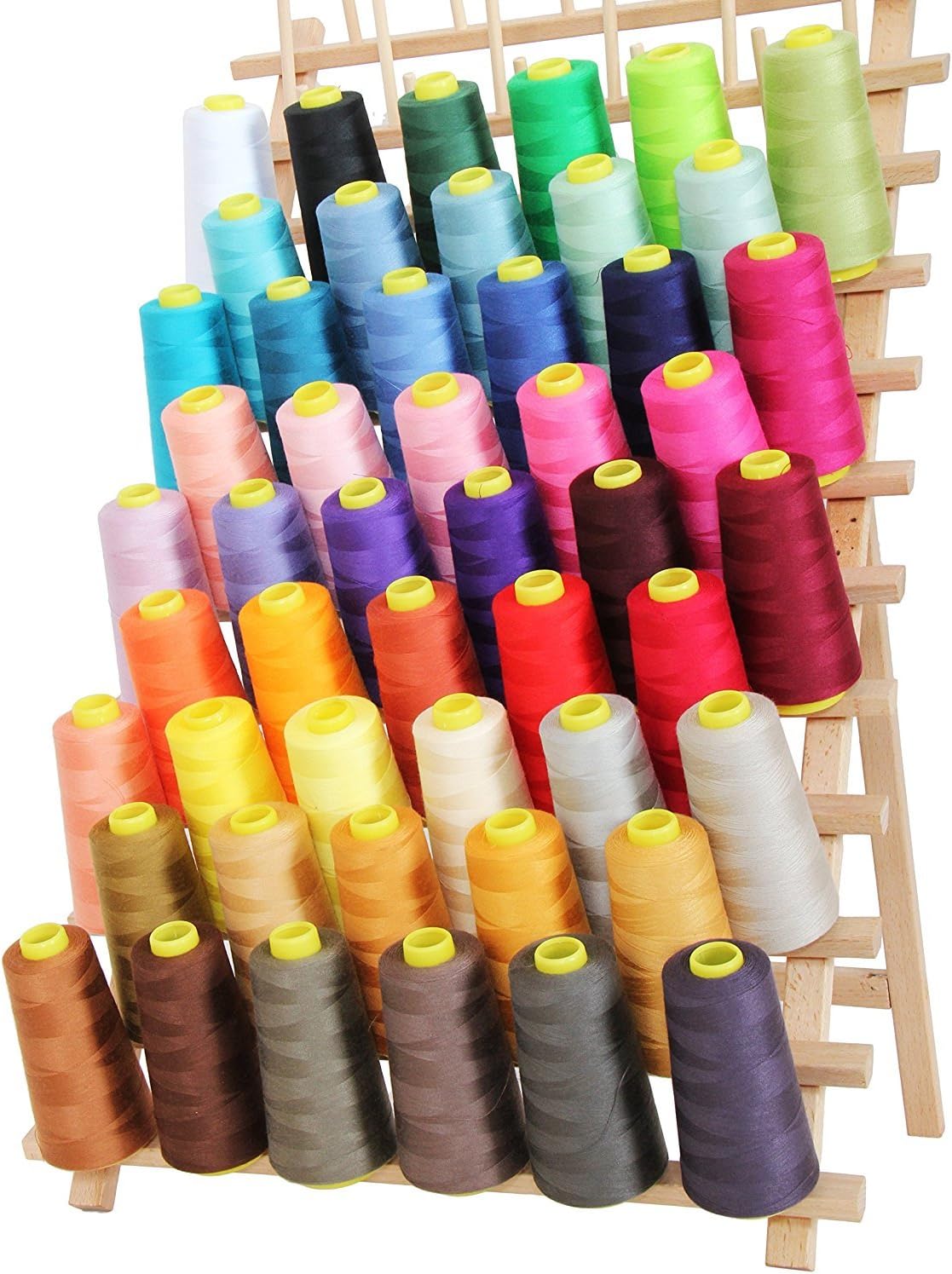 AK Trading 4-Pack Black All Purpose Sewing Thread Cones (6000 Yards Each) of High Tensile Polyester Thread Spools for Sewing, Quilting, Serger Machines, Overlock, Merrow & Hand Embroidery. - Image 3