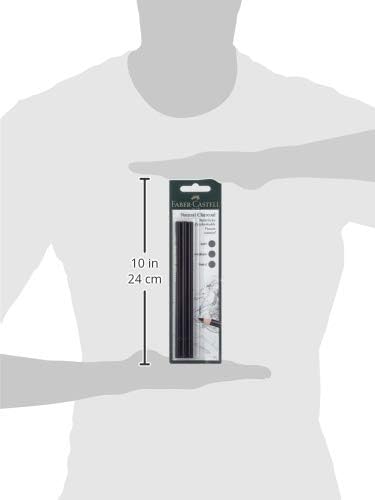 Faber-Castell Pitt Natural Willow Charcoal Pencil Set Set of 3 - Image 4